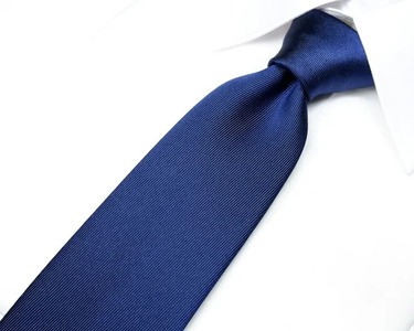 ネクタイ　富士桜工房　綾織無地（紺）