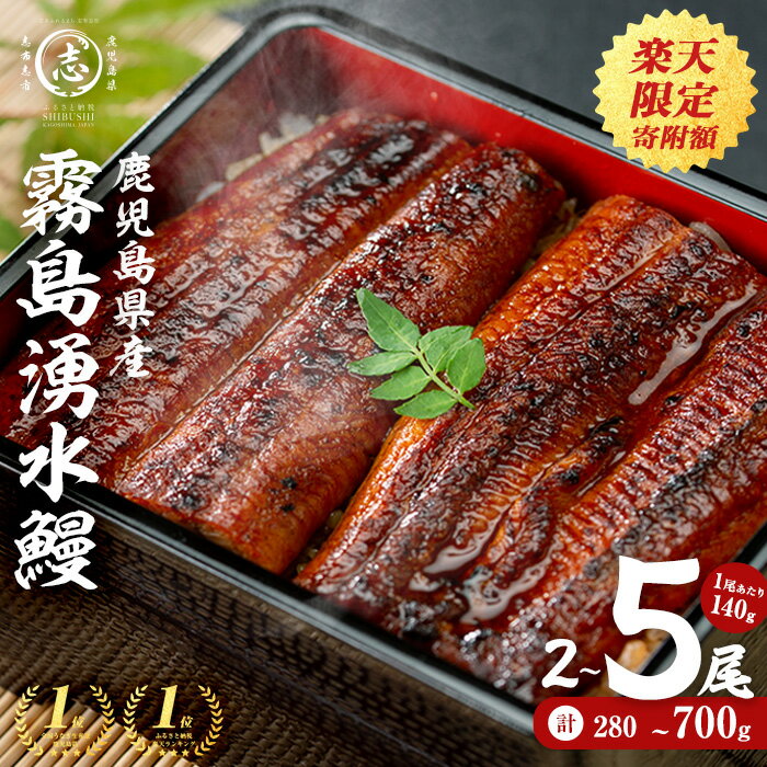 うなぎ生産量日本一の鹿児島県！山田水産の霧島湧水鰻 160g以上×5尾＜計800g以上＞