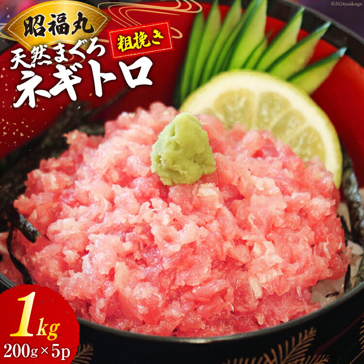 【ふるさと納税】天然まぐろ ネギトロ 計1kg（200g×5パック）小分け [臼福本店 宮城県 気仙沼市 20564310] ネギトロ ねぎとろ マグロ 鮪 まぐろ まぐろたたき マグロたたき 刺身 冷凍 国産 個包装 メバチマグロ