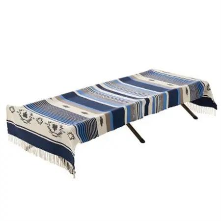 LOGOS コットンラグ (240×90cm)レッド 雰囲気あるアウトドアシーンに 71809756【1689206】