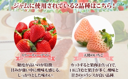 十勝足寄産 いちごジャム（赤・白）140g 2個セット
