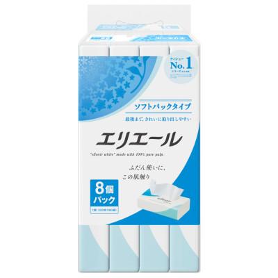 ふるさと納税  可児市 エリエールティシューソフトパック160W8P×10パック