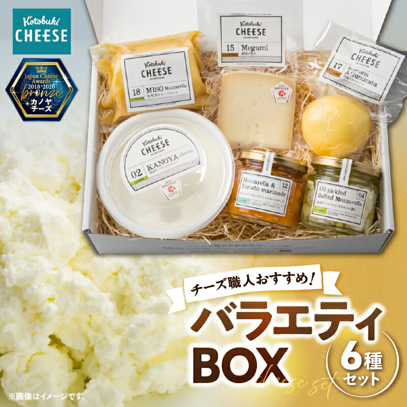 【ふるさと納税】チーズ職人おすすめ！Kotobuki cheeseバラエティ6種類（カノヤチーズ、モッツァレラハーブオイル、モッツァレラとドライトマトのマリナード、燻製スカモルツァ、味噌漬けモッツァレラ、MEGUMI）【kotobuki cheese株式会社】