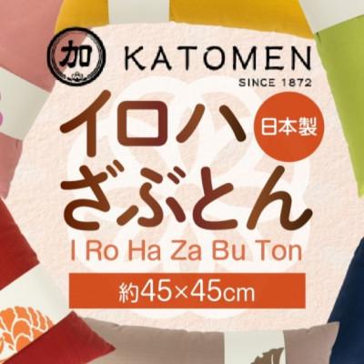 ふるさと納税 豊橋市 【ふるさと納税】いろはざぶとん 45cm角　朝顔