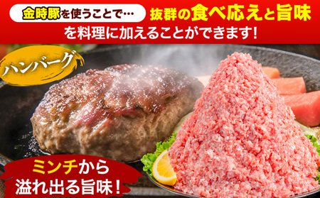 ＜阿波の金時豚＞ ミンチ 大容量 3kg 