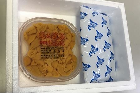 エゾバフンウニ塩水パック60～70g×1P A-18001