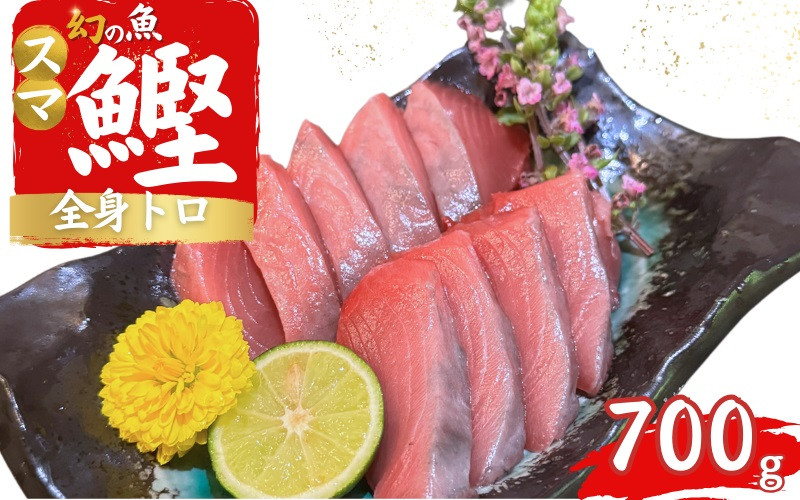 
全身トロの幻の魚　高級魚スマガツオ【養殖】【数量限定】700g / かつお 鰹 スマガツオ スマかつお 魚 魚貝 海鮮 養殖 串本町

