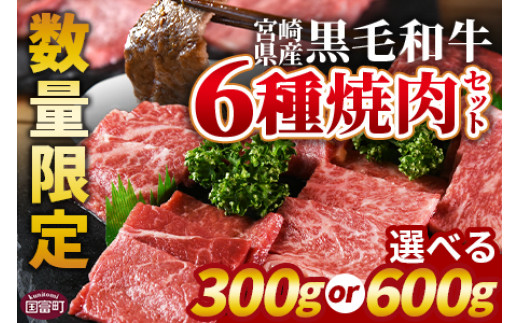 
＜宮崎県産黒毛和牛(経産)6種焼肉セット＞1か月以内に順次出荷【 国産 黒毛和牛 牛肉 牛 精肉 焼き肉 焼肉 サーロイン リブロース 肩ロース ウデ モモ バラ 贈答品 ギフト 贈り物 グルメ ミヤチク 宮崎県 国富町 】
