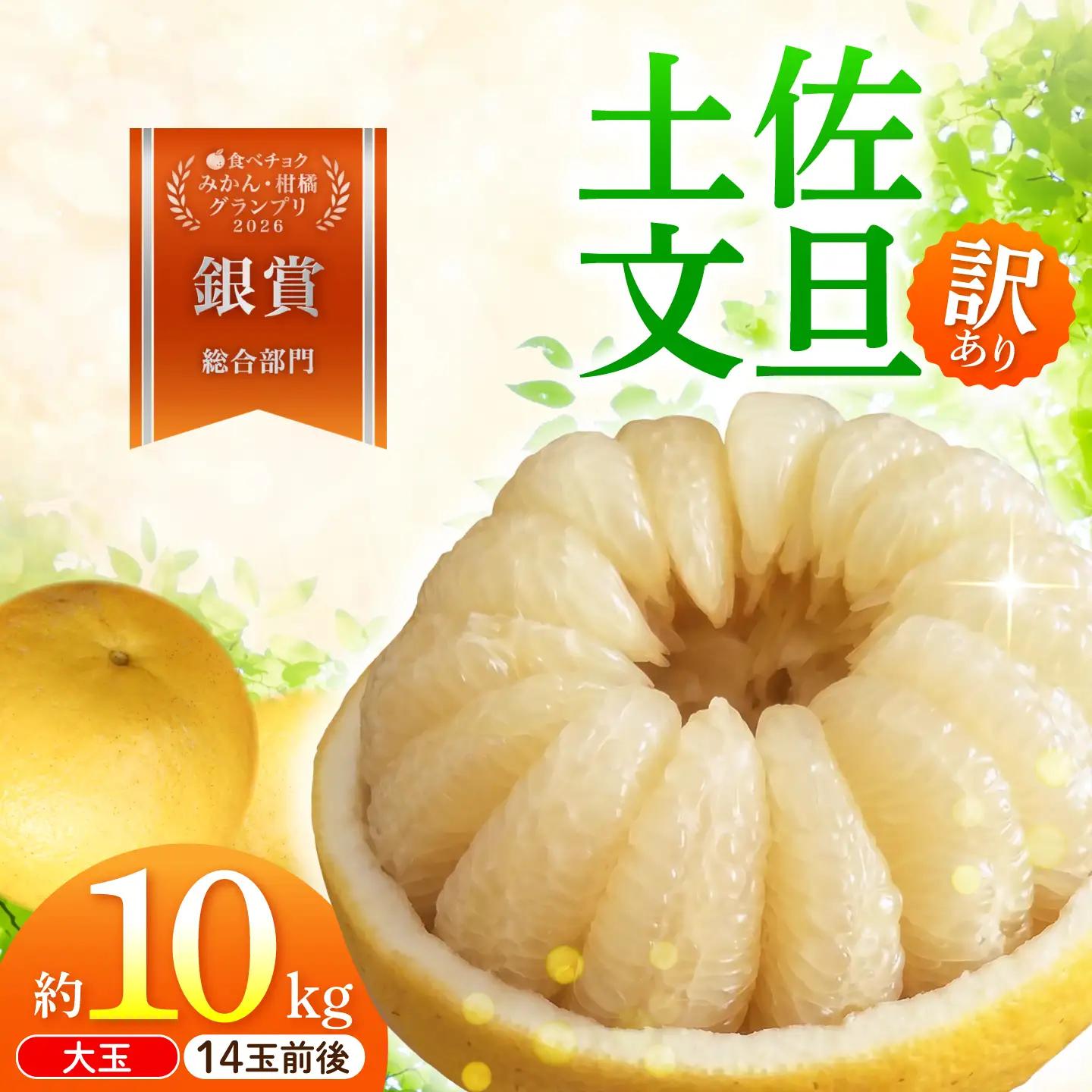 【先行予約】文旦 家庭用大玉 10キロ 10kg（3Lサイズ以上〜：14玉前後）〈2027年1月20日から発送〉皮むき器付き 高知県土佐市 【土佐水谷農園】 [BQBD009]