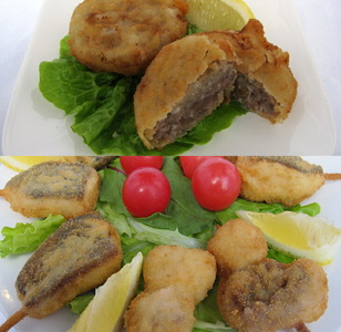 ［能登産］いのししメンチカツ・魚の串カツ　セット 肉 ジビエ 猪