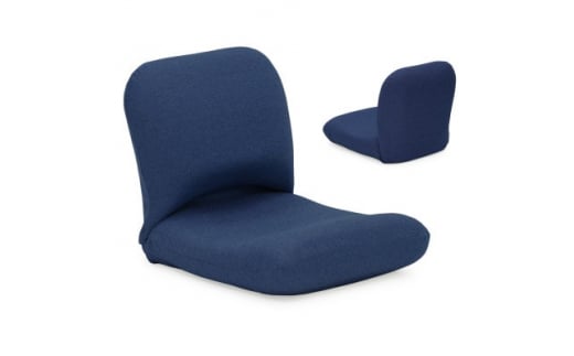 産学連携　背中を支える美姿勢座椅子5　ブルー