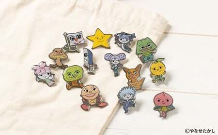 香美市イメージキャラクターピンバッジ（土佐打刃物タンちゃん） ピンバッジ バッジ やなせたかし やなせたかし先生デザイン 香美市限定 ふるさと納税限定 高知県 香美市