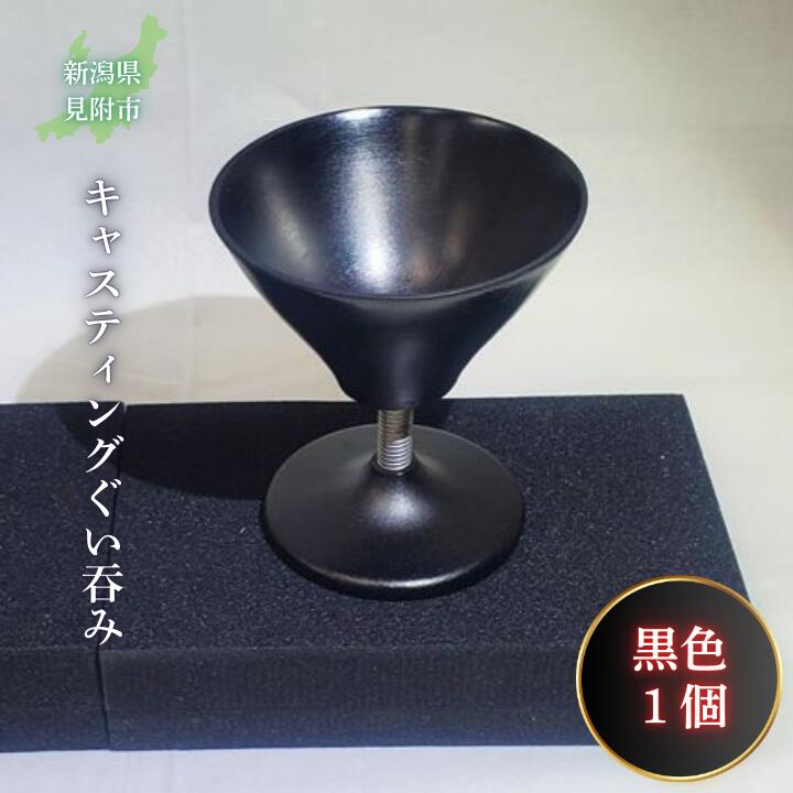 【ふるさと納税】キャスティング（鋳物）ぐいのみ 黒 フジヤ合金