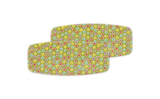 タツクラフト 友禅和紙おしぼりトレー 2枚セット 桜 金平糖 緑