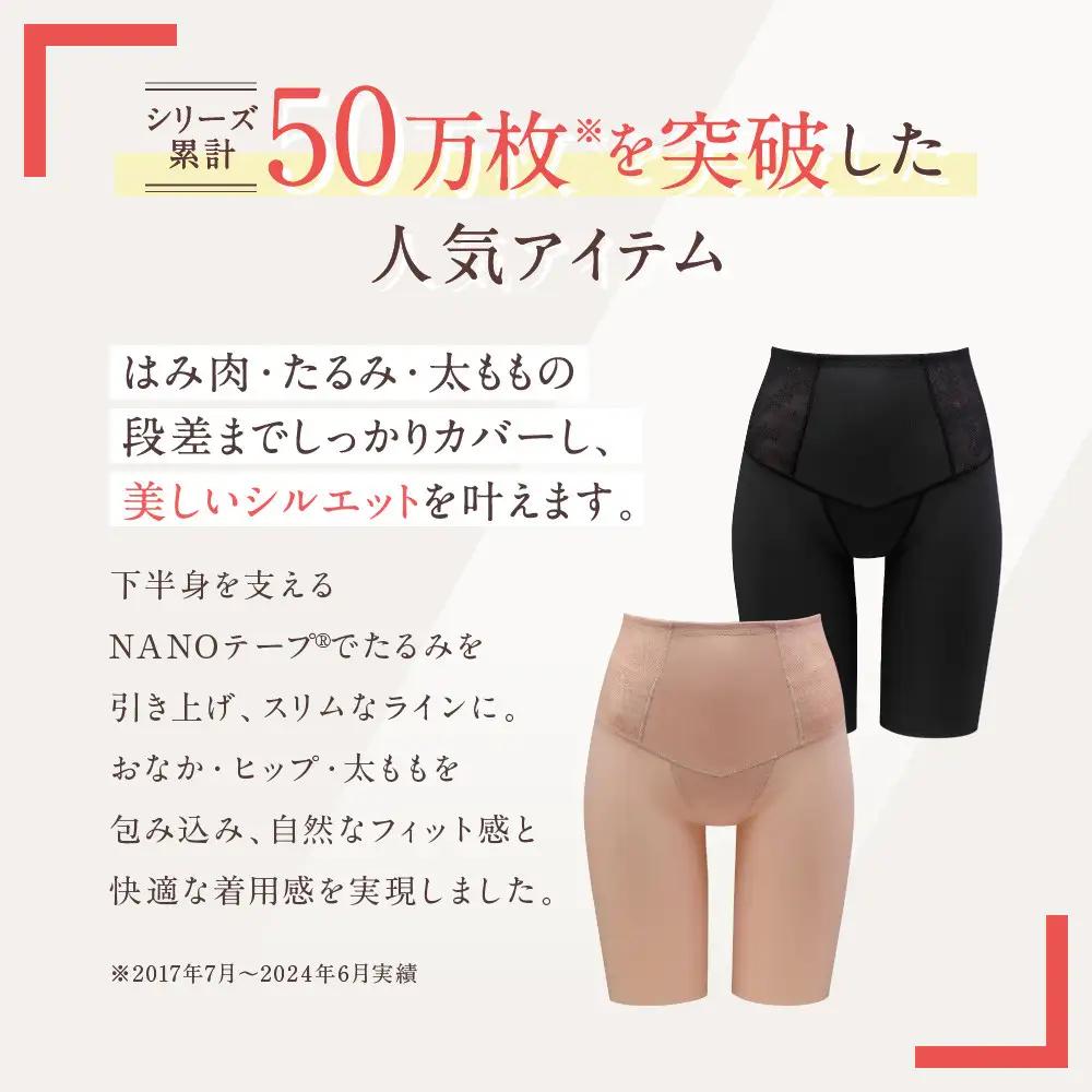 【ワコール】デニムの下に忍ばせてヒップアップ＜肌リフト＞ガードル(ロング丈)《サイズ:70M/カラー：BL》｜Wacoal インナーウェア 人気ブランド 下着 肌着