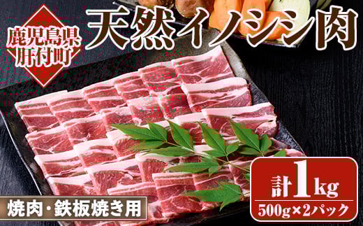 
            A59003 天然イノシシ肉！焼肉・鉄板焼き用(500g×2P・計1kg) 鹿児島 国産 猪肉 いのしし肉 ジビエ ジビエ肉 ぼたん 牡丹 お取り寄せ ギフト 贈答【きらく】
          