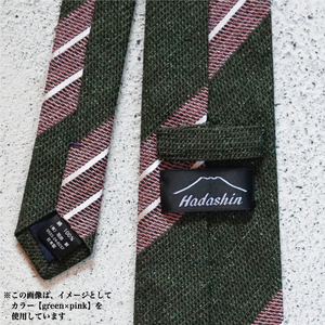 【Hadashin】メランジネクタイ (レッド/ピンク)　ネクタイ シルク シルク100％ レッド ピンク ブラックフォーマル 絹 絹糸 メンズ ファッション おしゃれ 高級 織物 プレゼント ギフト