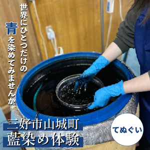 藍染 体験 てぬぐい 伝統 技術 工芸 徳島県 三好市 観光 Aoみっつの夢 【 藍染 】