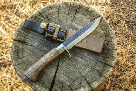 晶之作 遊鉈 鮎-AYU ステンツバ輪 | ナイフ アウトドアナイフ 狩猟 刃物 南国市