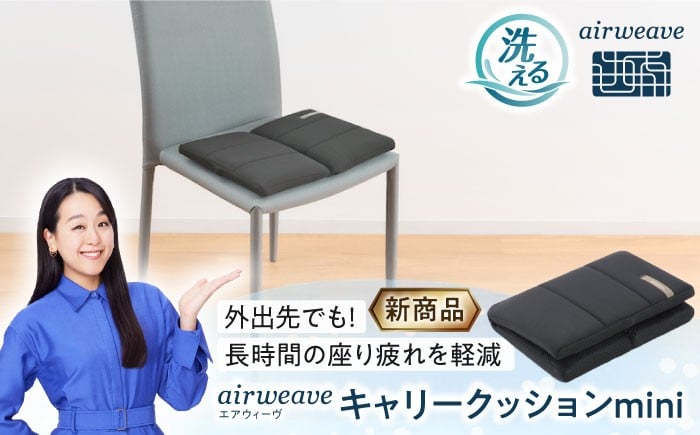 
                  エアウィーヴ キャリークッションmini 滋賀県長浜市/株式会社エアウィーヴ [AQBV177] エアウィーヴ エアウィーブ エアリーヴ クッション 洗える 腰痛 airweave 人気 おすすめ 新商品
                