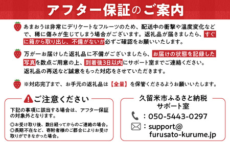 【定期便 3回】うるう農園の特別栽培あまおう サイズ色々4パック1140g×3回 