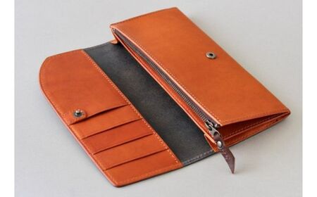 tanikoオリジナル バイカラー長財布(紺×赤茶） [AXAP014] 長財布 長財布 長財布 長財布