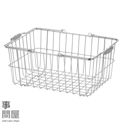 ふるさと納税 三条市 [家事問屋] 取って付きバスケット 中 ハンドル付 タオル収納【020S068】