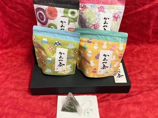 
                  からつ茶 緑茶ティーバッグ(茶葉2g×10ケ入)×4袋
                