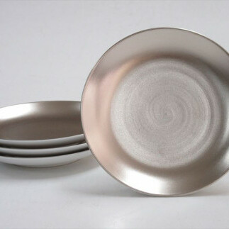 ARITA PORCELAIN LAB (アリタポーセリンラボ) プラチナ 取皿4枚セット 有田焼 モダン 取り皿 A100-115