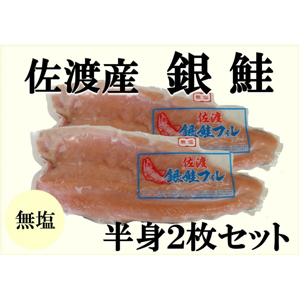 【ふるさと納税】佐渡産銀鮭　半身2枚セット | 魚 お魚 さかな 食品 人気 おすすめ 送料無料