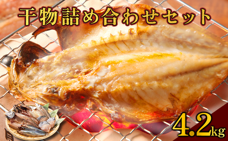 海駅製作所 干物詰め合わせ お任せ3種以上 4.2kg【MT014-4】干物セット ひもの アジ あじ さば サバ 干し 魚 海鮮 詰め合わせ