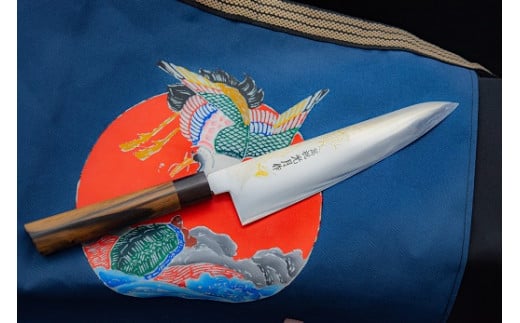 萬祝光月作和牛刀＋萬祝前掛けプレミアムセット　[0400-0013]