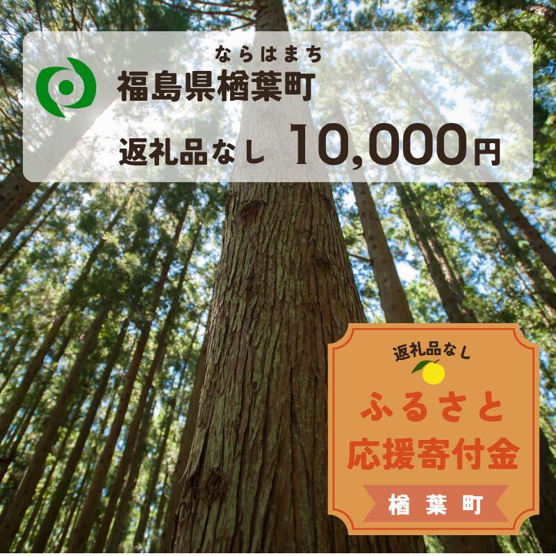 【ふるさと納税】【返礼品なしの寄附】福島県楢葉町 1口：10,000円 ［福島県 福島 楢葉町 寄附 おうえん 応援 しえん 支援 応援寄付金 寄付のみ 返礼品なし 返礼品なしの寄付 10,000円］