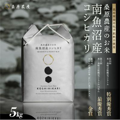 ふるさと納税 南魚沼市 令和8年産　最優秀賞受賞【減農薬米】南魚沼産コシヒカリ5kg　桑原農産のお米