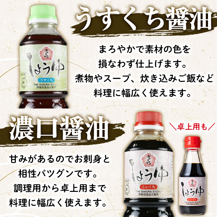 No.1087 ＜数量限定＞調味料セット！うすくち、濃口醤油(各50