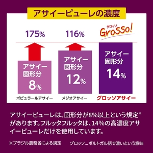 [定期便／3ヶ月] アサイーエナジー 特濃スムージー 195g×計90本 (30本×3回)[0699]