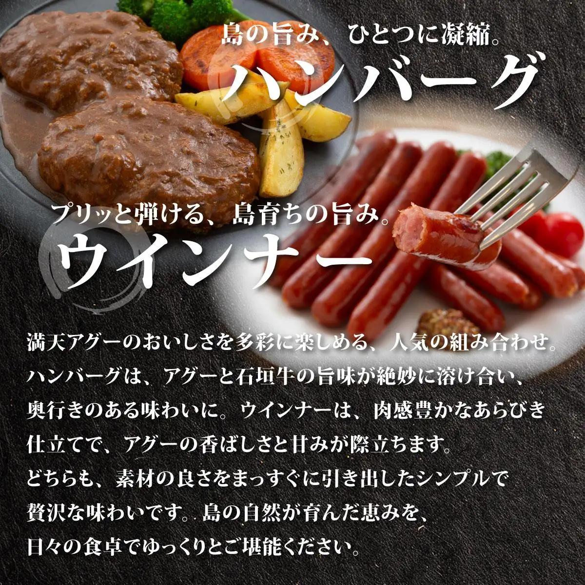 満天アグー ハンバーグ 150g×2 ウインナー 200g×2