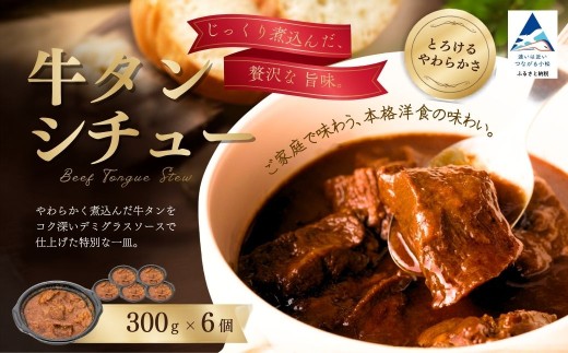 牛タン シチュー 6個 焼肉店 老舗 ゴロゴロ 肉 大ぶり牛タン 贅沢シチュー じっくり煮込み | 石川県 小松市 【鉄板焼肉 しんらえん】
