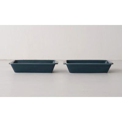 ふるさと納税 長崎県 【波佐見焼】18.5×9.5×3.5cmオーブン耐熱鉢2個組　B・M 2 17454