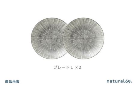 【波佐見焼 利左エ門窯】 Sen彫 プレート L 2枚セット 食器 皿 【natural69】 [QA41] 波佐見焼