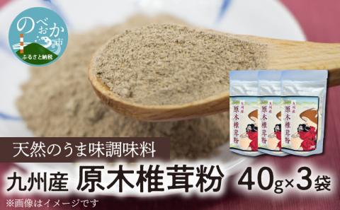 天然のうま味調味料「九州産原木椎茸粉」40g×3袋　A0189