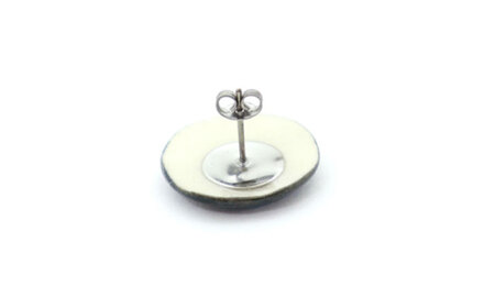 【美濃焼】 苔むら タイル ピアス 直径20mm 瑞浪市 / TILEmade タイル アクセサリー ハンドメイド [AZCD054]