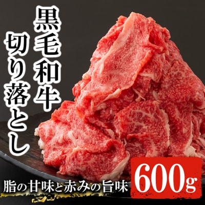 鹿児島尾崎牧場産黒毛和牛切り落とし 約600g(300g×2P)