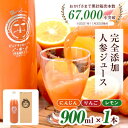 【ふるさと納税】無添加ストレートにんじんジュース900ml×1本　国産りんご・国産レモンを使用した野菜ジュース【1119497】