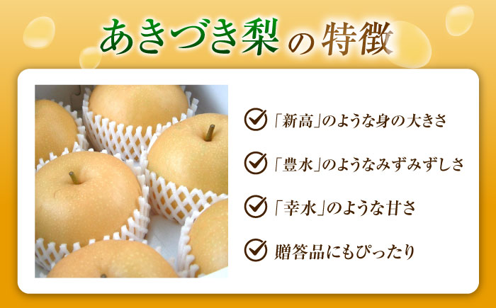 フルーツ松本のあきづき梨 5～6玉入り 〈2026年9月～発送〉 ／ フルーツ 果物 くだもの 食品 人気 おすすめ 送料無料 梨 なし あきづき梨 季節のフルーツ 【株式会社内子フレッシュパークから