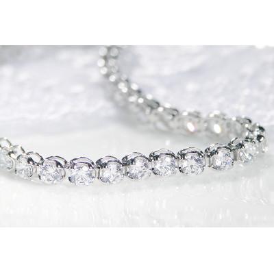 ふるさと納税 昭和町 【2.0ct】pt900ダイヤモンド テニス ブレスレット　17cm |  | 02