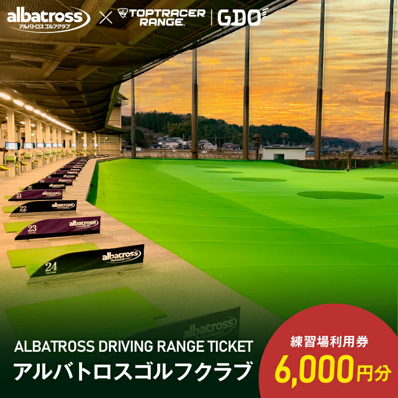 【ふるさと納税】アルバトロスゴルフクラブ練習場利用券 6,000円分 岐阜県 可児市 ゴルフ golf 練習場 全打席 トップトレーサー 打ちっぱなし TOPTRACER RANGE バーチャルゴルフ 体験 練習 利用券 チケット