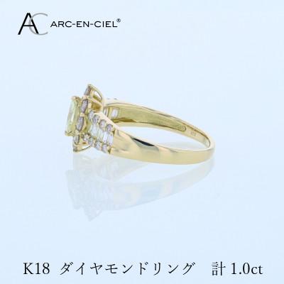 ふるさと納税 泉佐野市 アルカンシェル K18ダイヤリング 計1.0ct【鑑別書付き】サイズ『10号』 J059-4 |  | 02