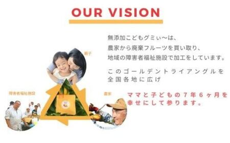 【8袋セット】和歌山県産を中心にした国内産の規格外フルーツ100%！無添加こどもグミぃ～。子どもに罪悪感なく与えられる☆【AD002-ymym002】