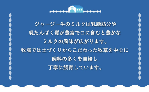 【定期12ヶ月】ジャージー牛乳 200ml ×12 SKM057